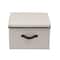 Household Essentials Canvas Storage Box with Lid